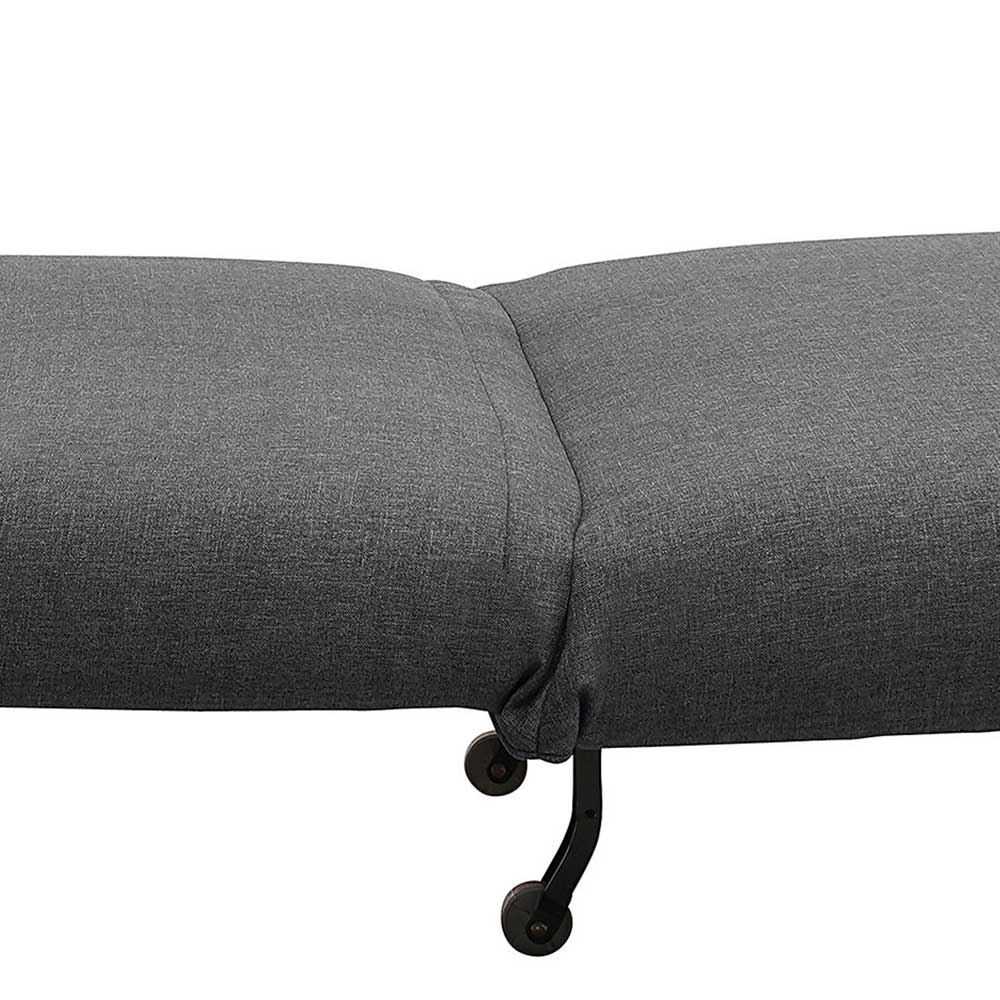 Schlafsessel dunkelgrau Dawyno mit Faltmechanik 85 cm breit