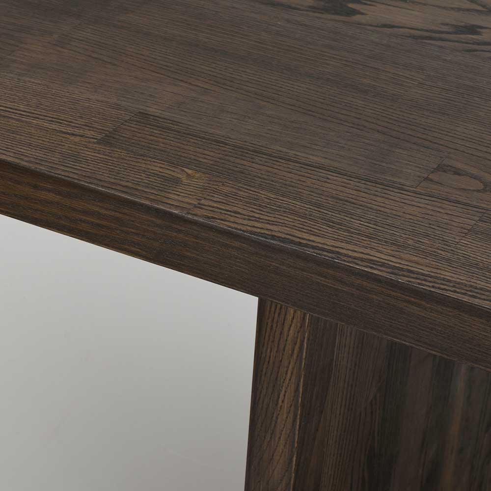 Design Esszimmer Tisch Odangelo aus Eiche Massivholz in Braun
