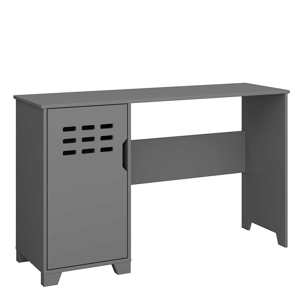 Moderner Schreibtisch Cessan in Grau mit einer Tür