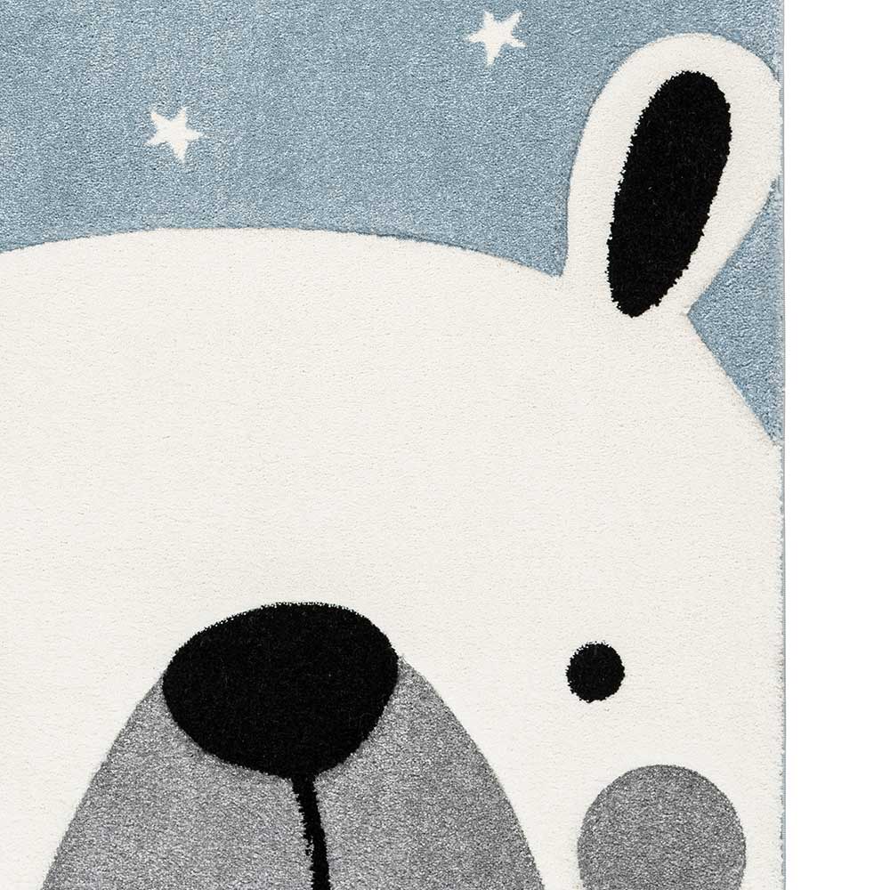 Teppich Alfonosso für Kinderzimmer mit Eisbär Motiv