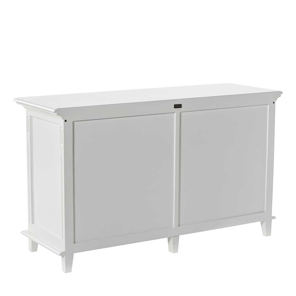 Country Style Sideboard Lominda in Weiß lackiert 145 cm breit
