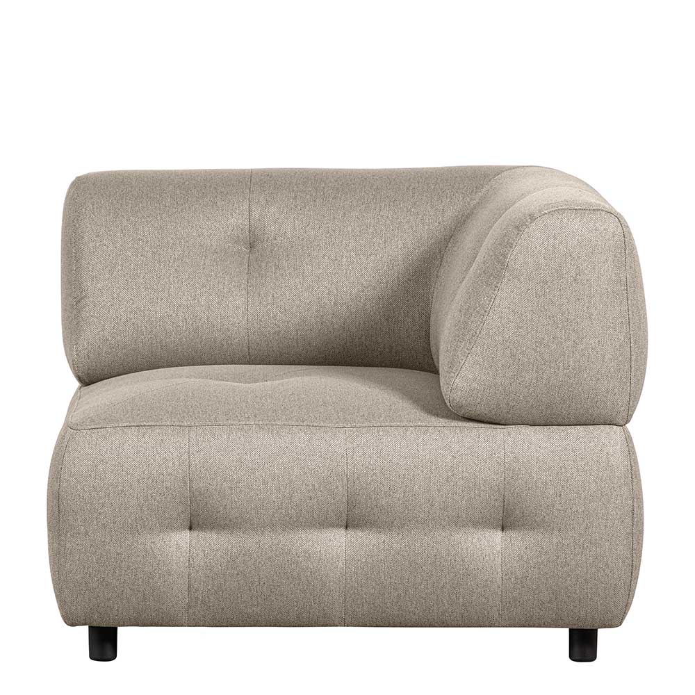 Graues Sofa Eckmodul Stecma aus Webstoff 90 cm breit