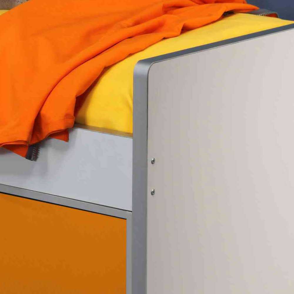 Jugendbett Orange in Gelb