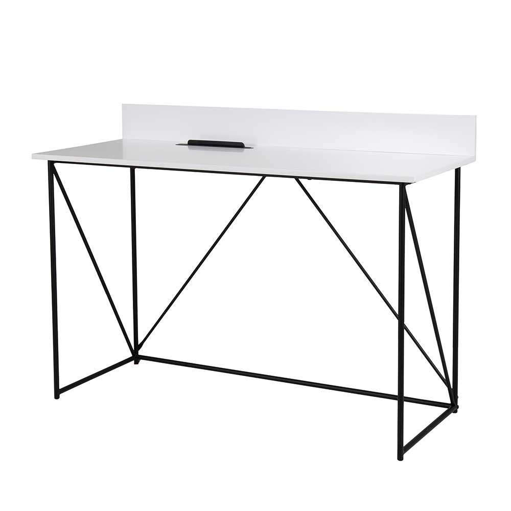 Edv Tisch Zyret in Weiß und Schwarz 120 cm breit