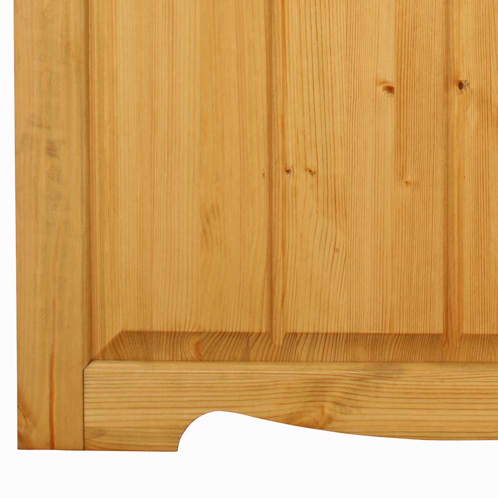 Wandgarderobe Arcuja aus Kiefer Massivholz im Landhaus Design