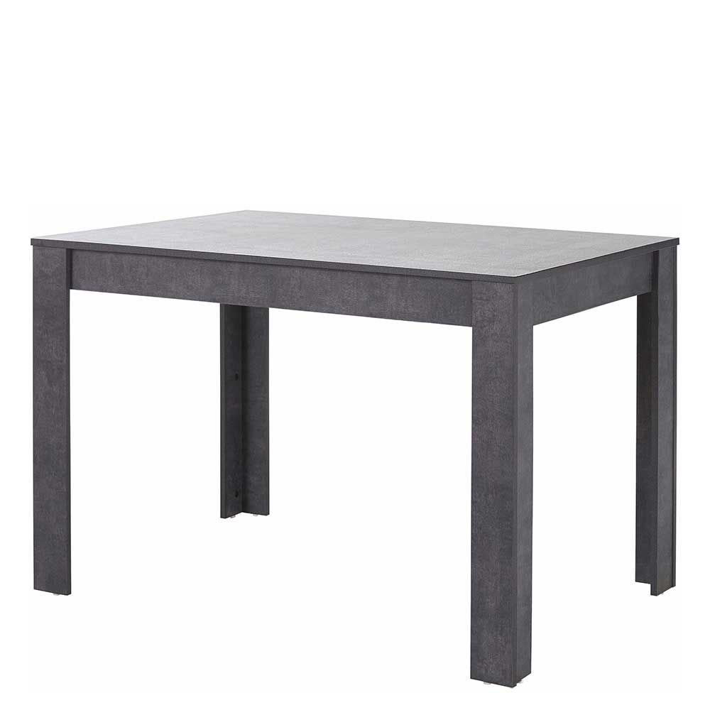 Esszimmer Tisch Marliana in Beton Optik Grau im Industrie Stil