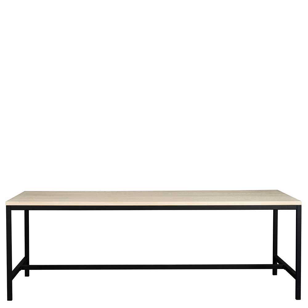 Tischgruppe Ianca im Industry Design mit 220 cm Tisch (fünfteilig)