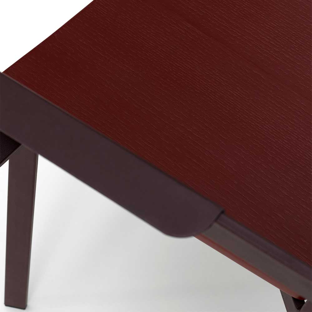 Design Armlehnenstühle Asotalia in Violett aus Schichtholz und Metall (4er Set)
