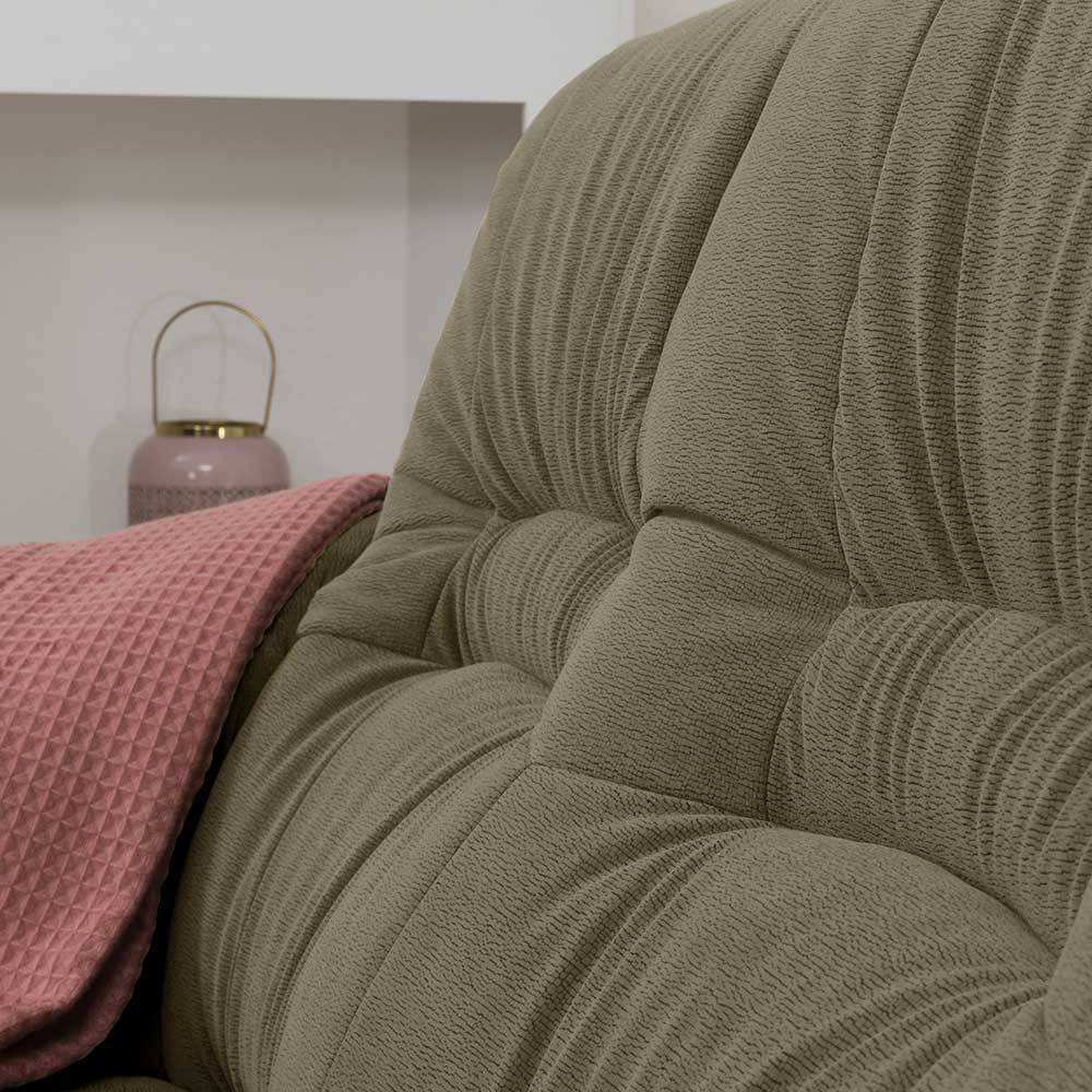 Made in Germany Zweier Sofa Haldus 148 cm breit im rustikalen Stil