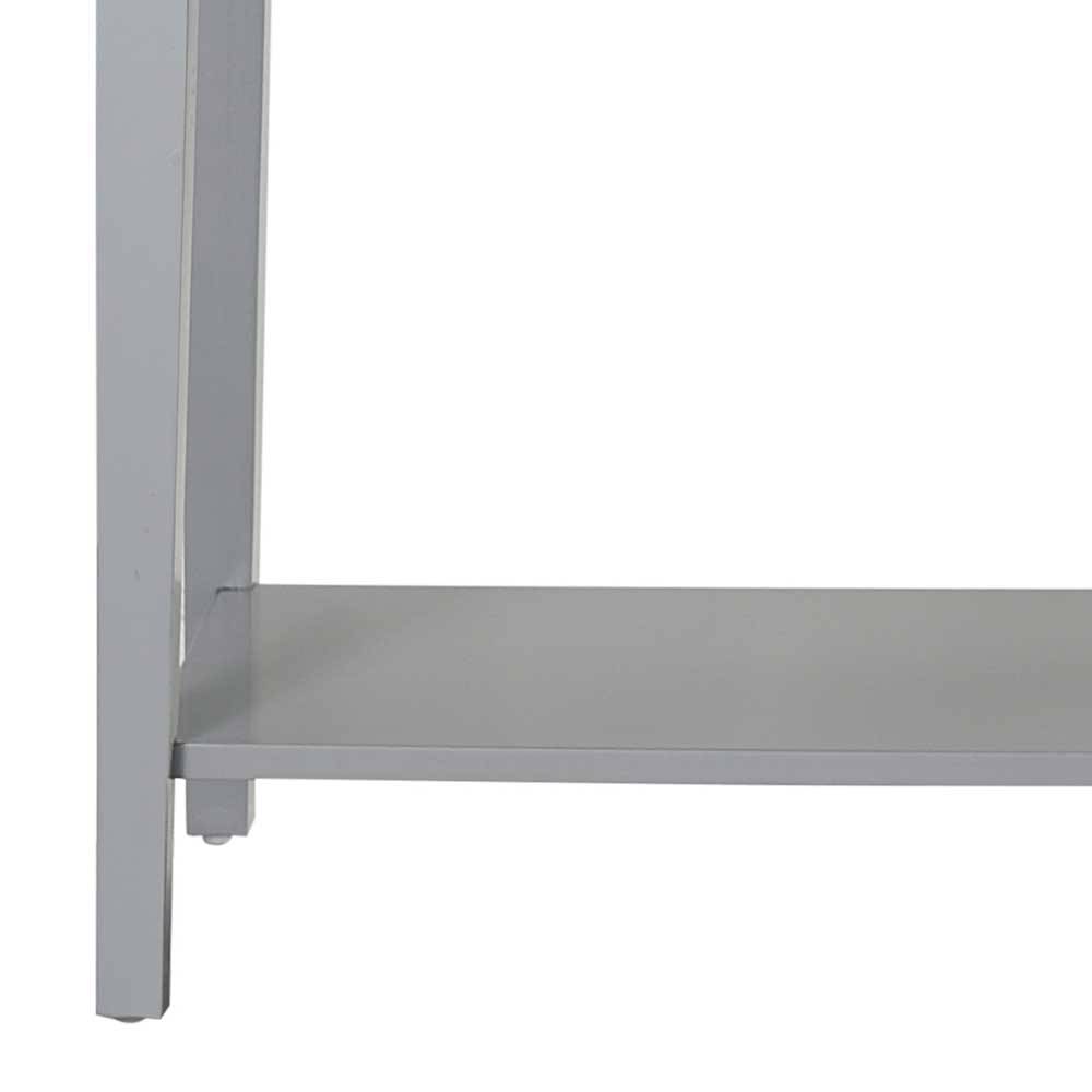 Grauer Konsolen Tisch Audra mit zwei Schubladen 104 cm breit