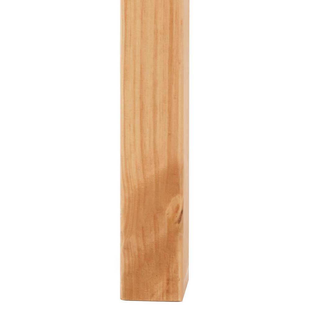 Hochbettgestell Pastravo aus Kiefer Massivholz inklusive Leiter