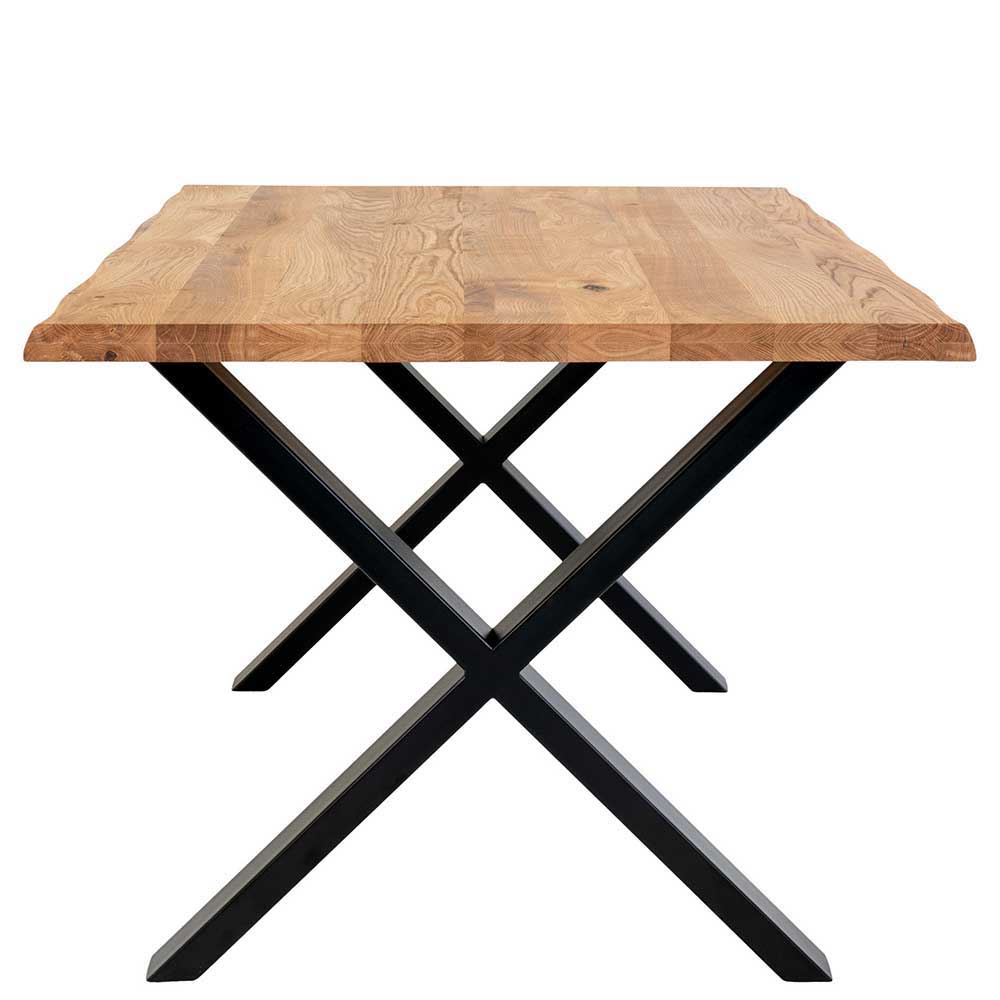 10 Personen Sitzgruppe Gimma Tisch Eiche 300x100 cm (elfteilig)