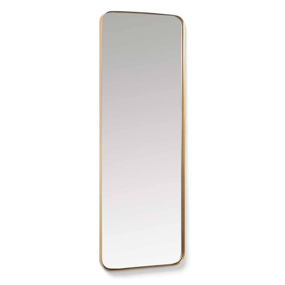 Garderoben Spiegel Daven in Goldfarben mit Metallrahmen