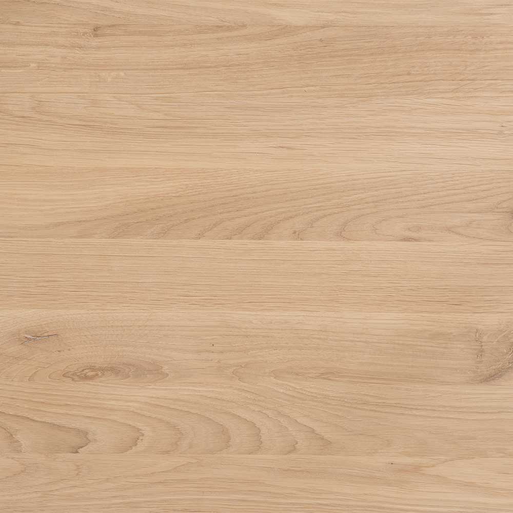 Massivholz Wohnwand Teanos aus Eiche Bianco geölt 270 cm breit (vierteilig)