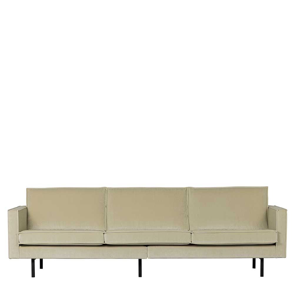 Dreisitzer Sofa Vien 277 cm breit mit Fußgestell aus Metall