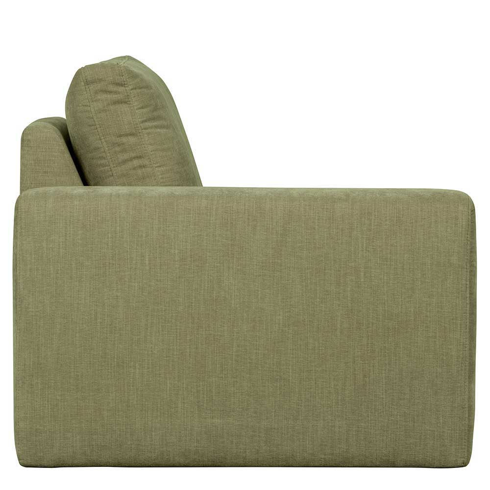 Modernes Modul Sofa Karyon in Graugrün mit drei Sitzplätzen