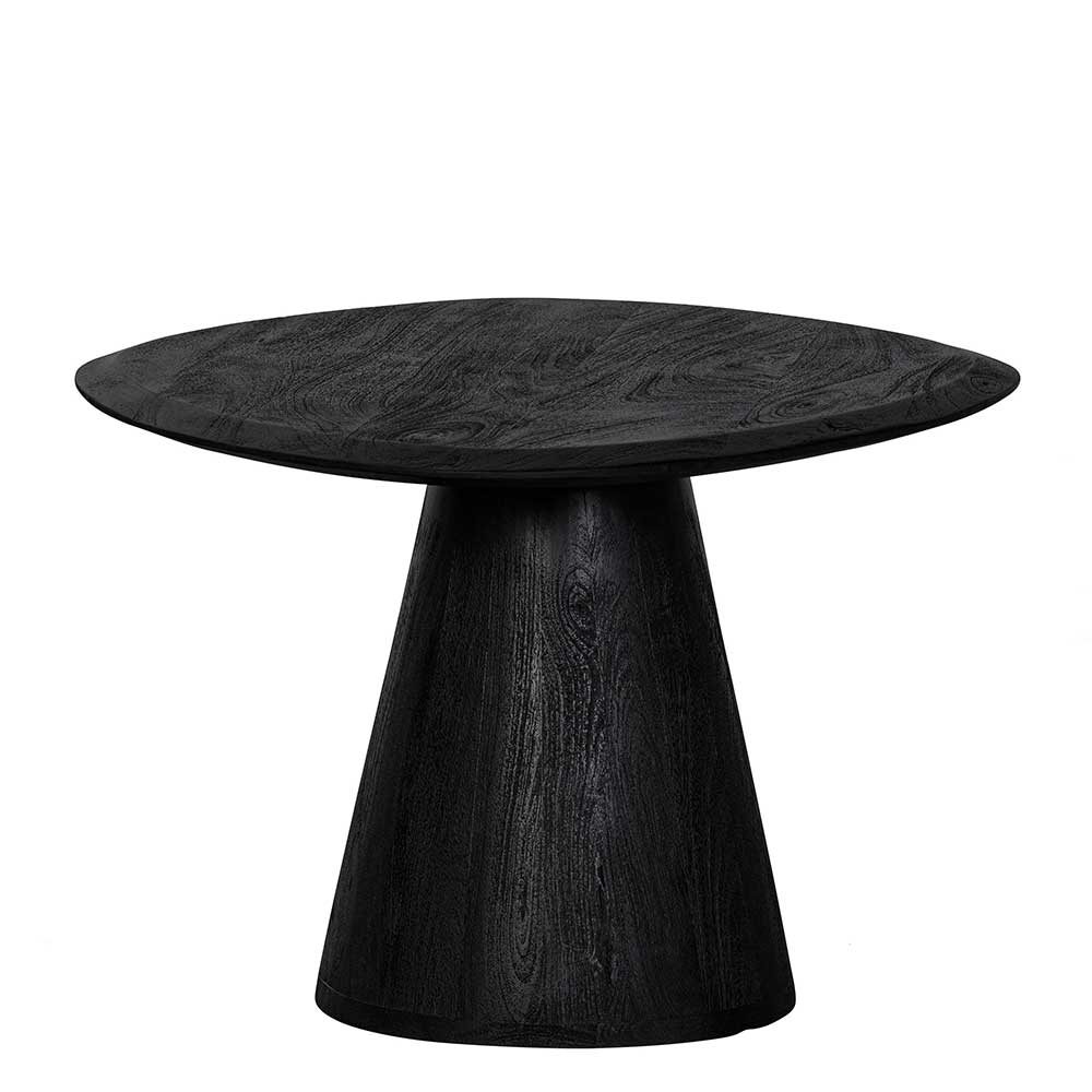 Schwarzer Wohnzimmer Tisch Cerbula in modernem Design 70 cm breit