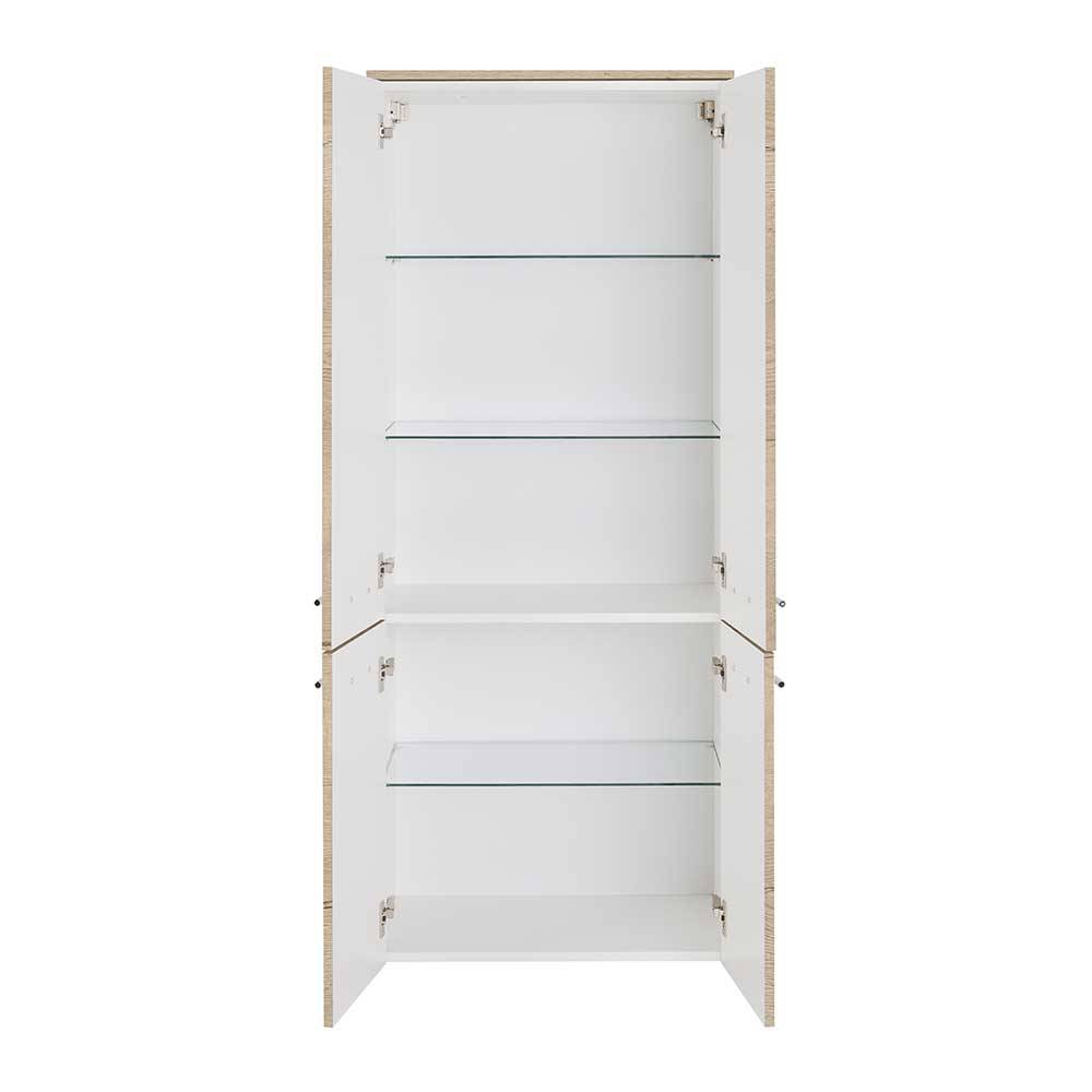 Made in Germany Midischrank Bad Play in Eiche Bianco Touchwood