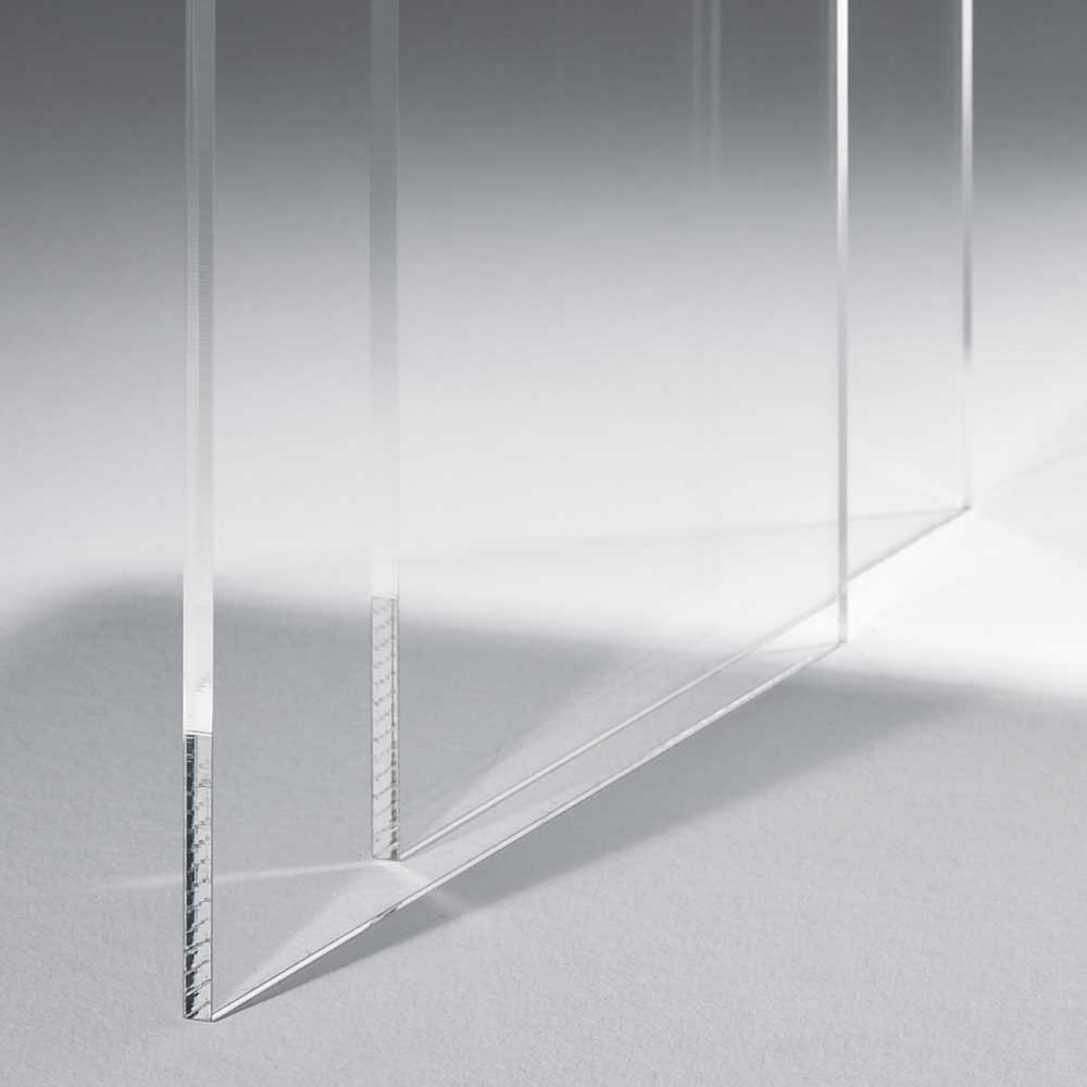 Zweisatztisch Zeilo aus Acrylglas Weiß (zweiteilig)