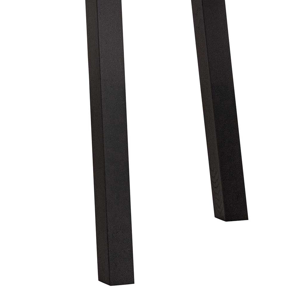 Schwarzer Tisch Ekorena mit zwei Einlegeplatten im Skandi Design