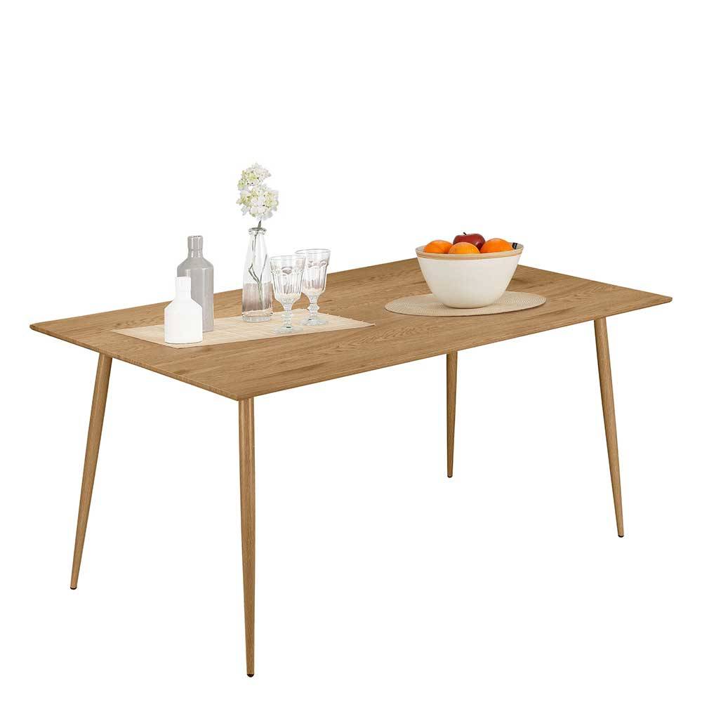 Skandi Design Küchen Tisch Nordico in Eichefarben 160 cm breit