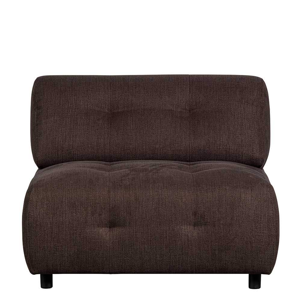 Couch Element Flachgewebe Mareida in Graubraun 90 cm breit