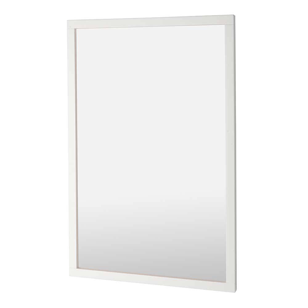 Weißer Garderoben Spiegel Chiosma 60 cm breit in rechteckiger Form
