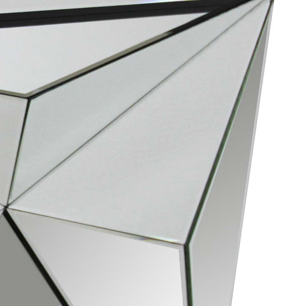 Moderner Design Konsolentisch Uncosma aus Spiegelglas mit Wangengestell