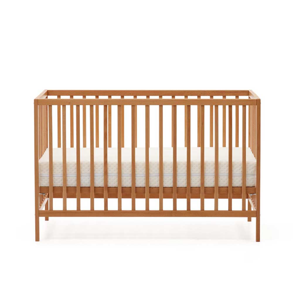 Babybett Regine aus Buche Massivholz Liegefläche höhenverstellbar