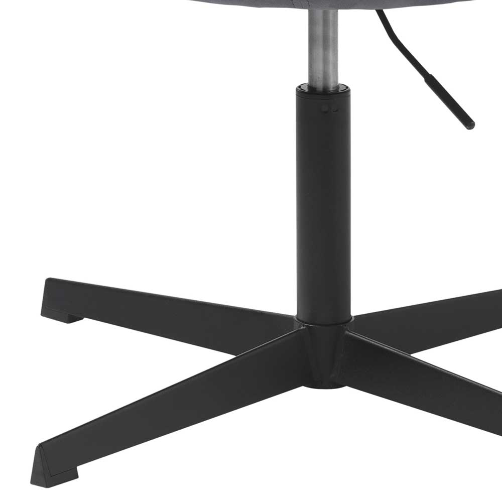 Drehstuhl Orbits in Grau Samt Esszimmer und Schreibtisch für