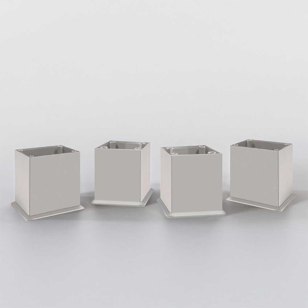 Badezimmer Möbel Kombi Donyan in Weiß 110 cm breit (dreiteilig)