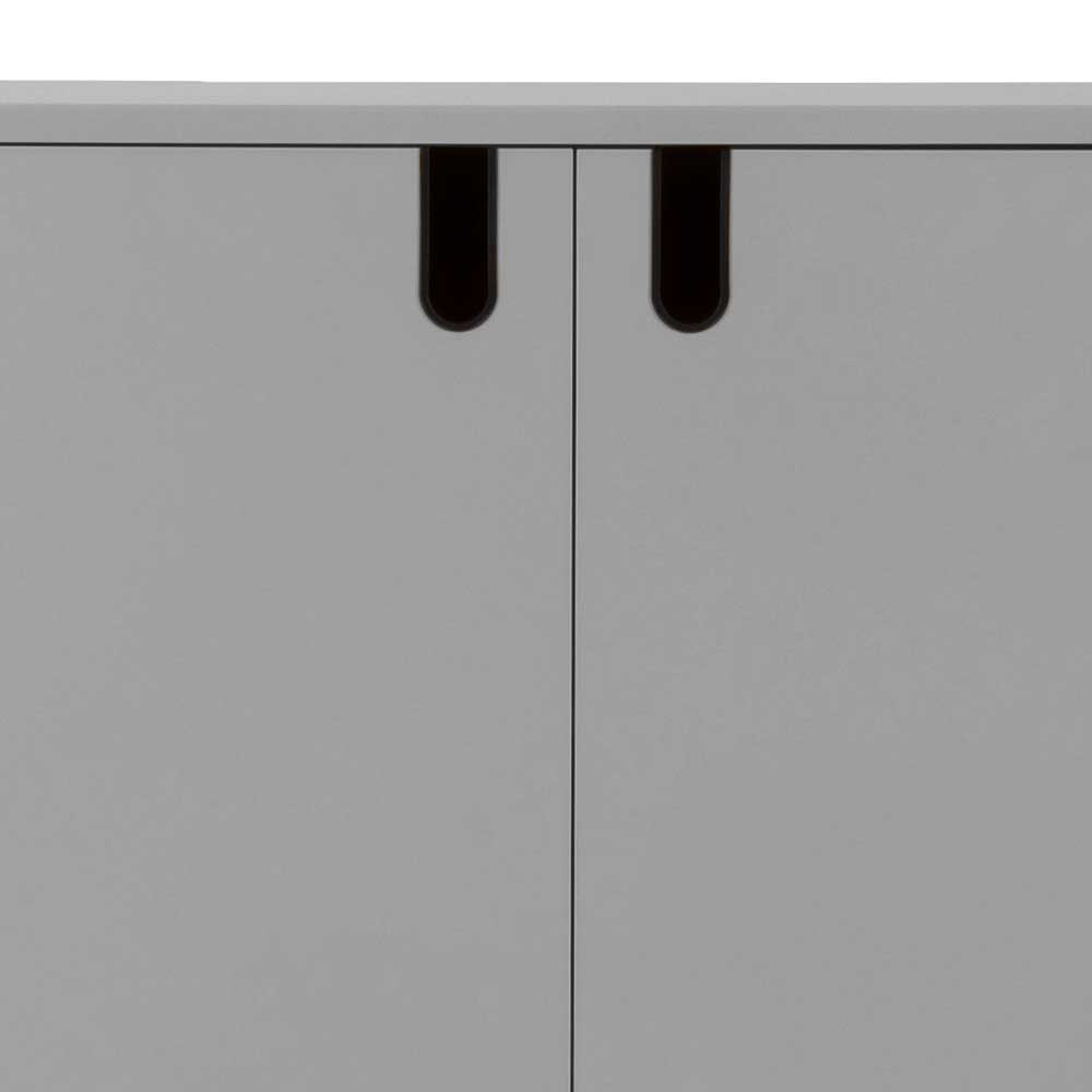 Türen Kommode Emly in Grau modern