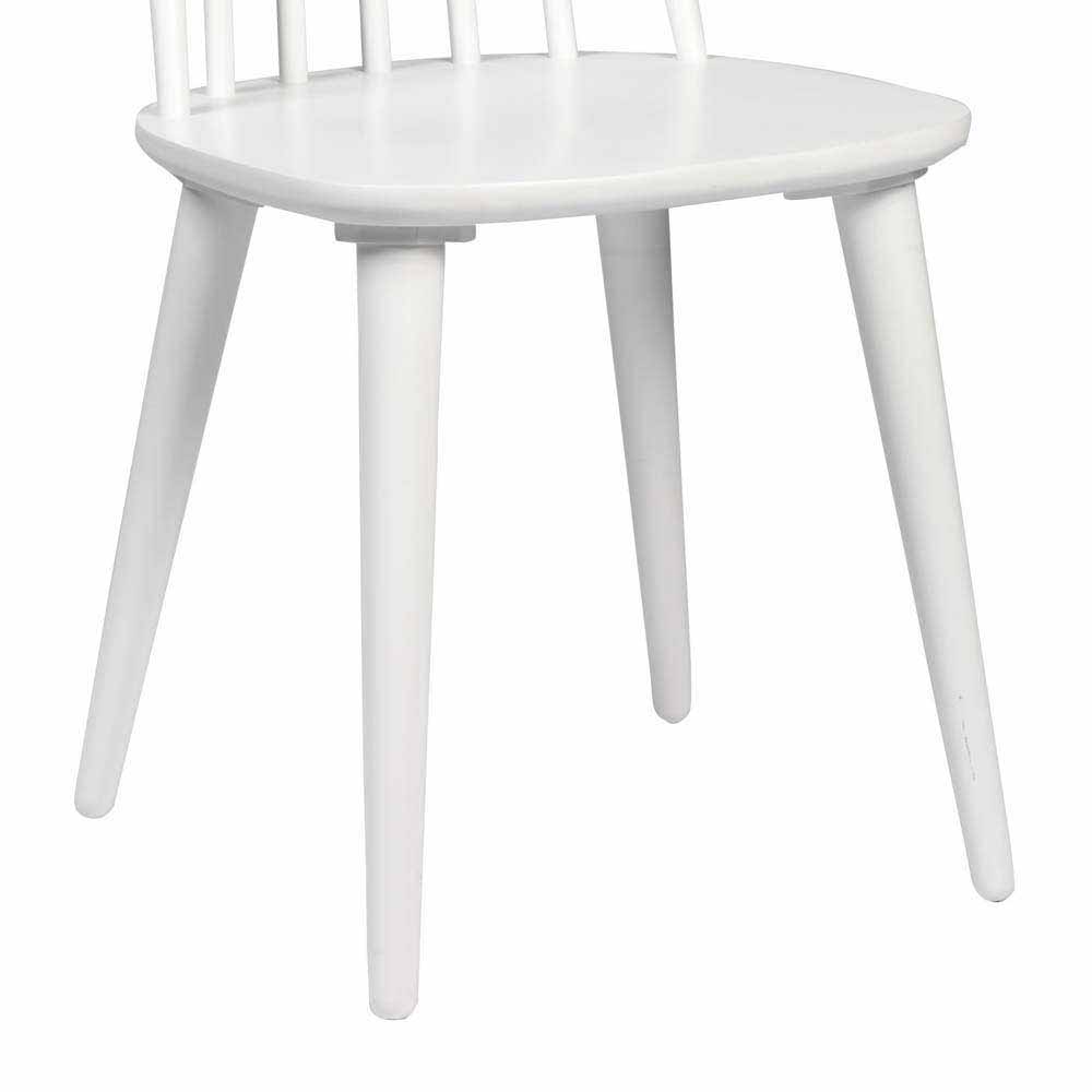Runder Esstisch mit Stühlen Procenta in Weiß (fünfteilig)