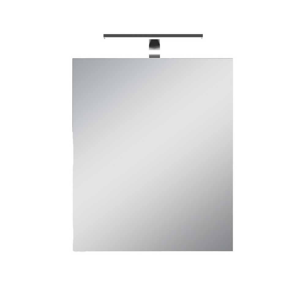Weißer Badspiegelschrank Dartino mit LED Beleuchtung und Steckdose