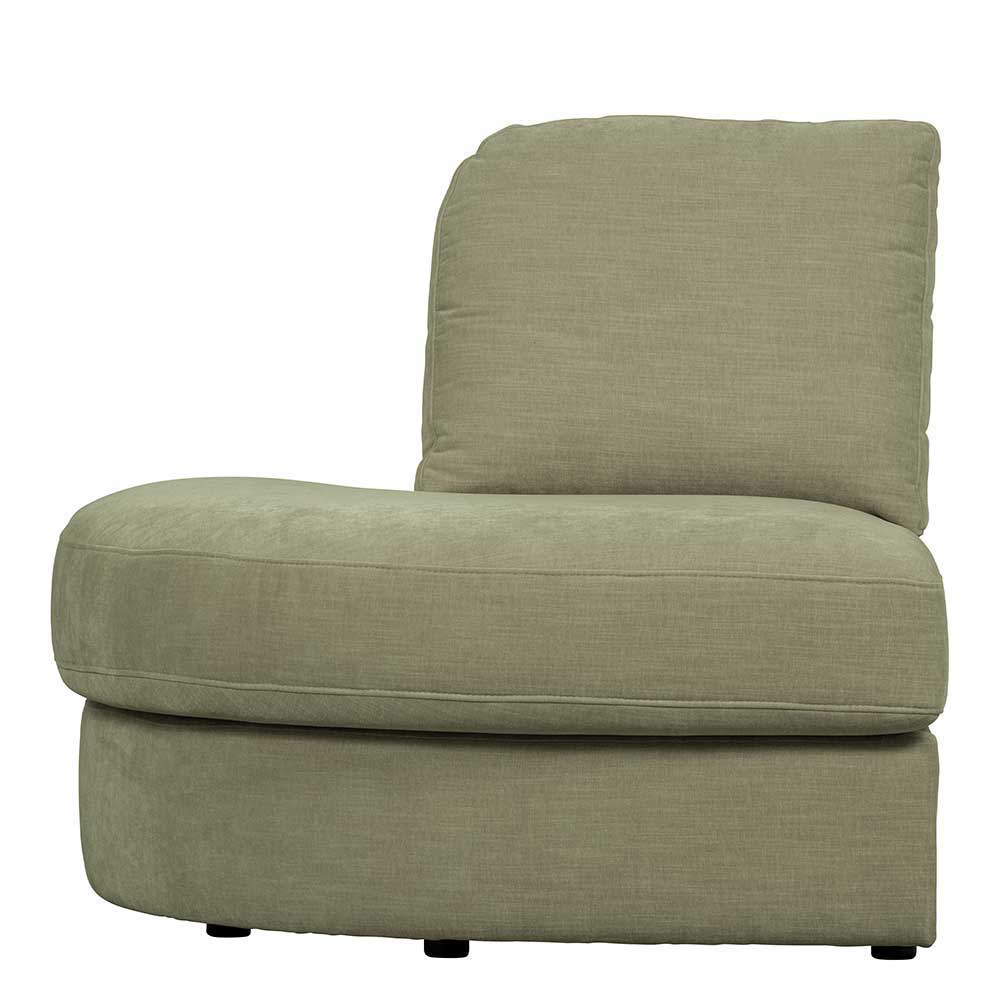 Zweisitzer Couch Karyon - modernes Modulsofa in Graugrün