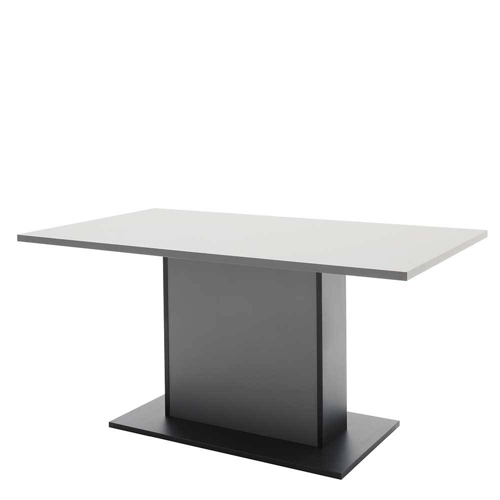 Moderner Tisch Inglis 160 cm breit in Grau & Anthrazit