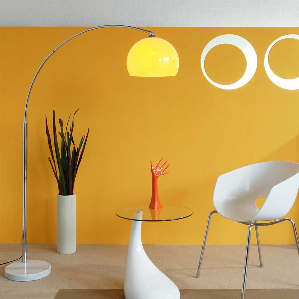 Bogenlampe Giga in Orange modern