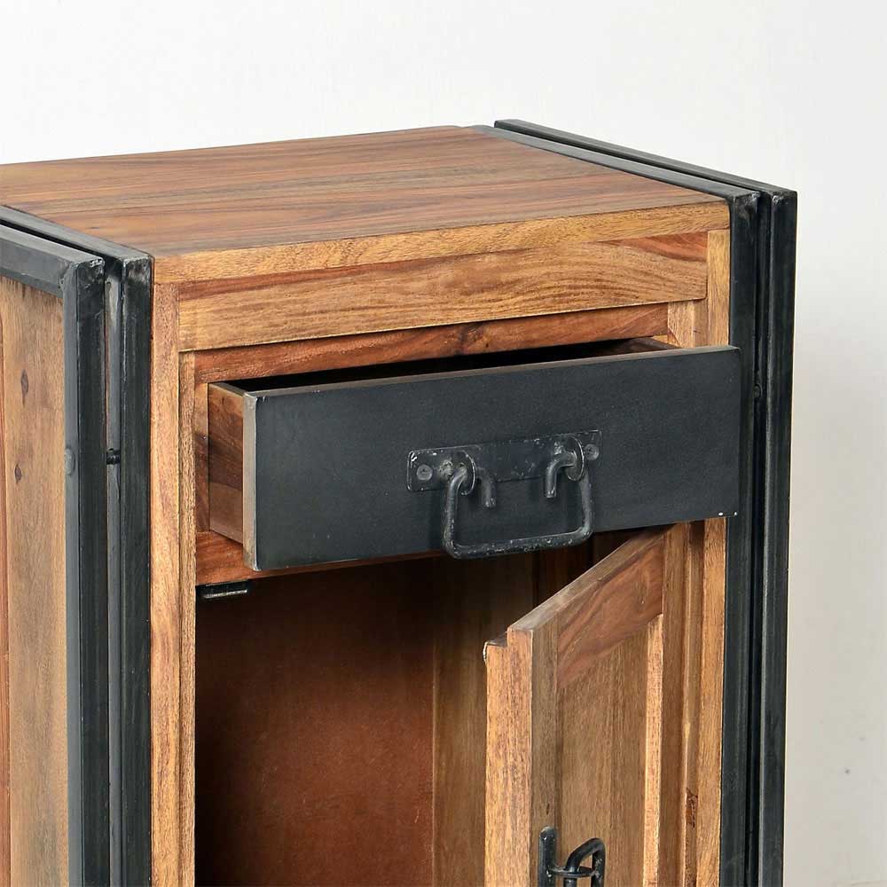 Loft Design Badezimmermöbel Set India aus Akazie Massivholz (dreiteilig)