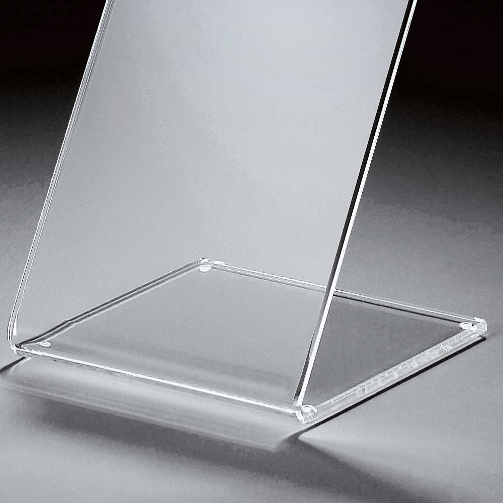 Glas Beistelltisch Rogeria in Z Form modern