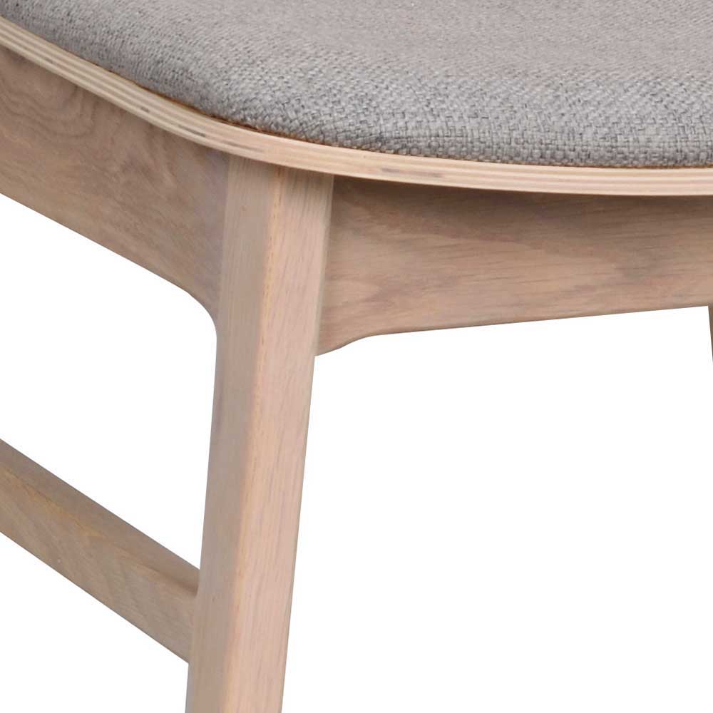 Premium Essgruppe Vurian im Skandi Design mit sechs Stühlen (siebenteilig)