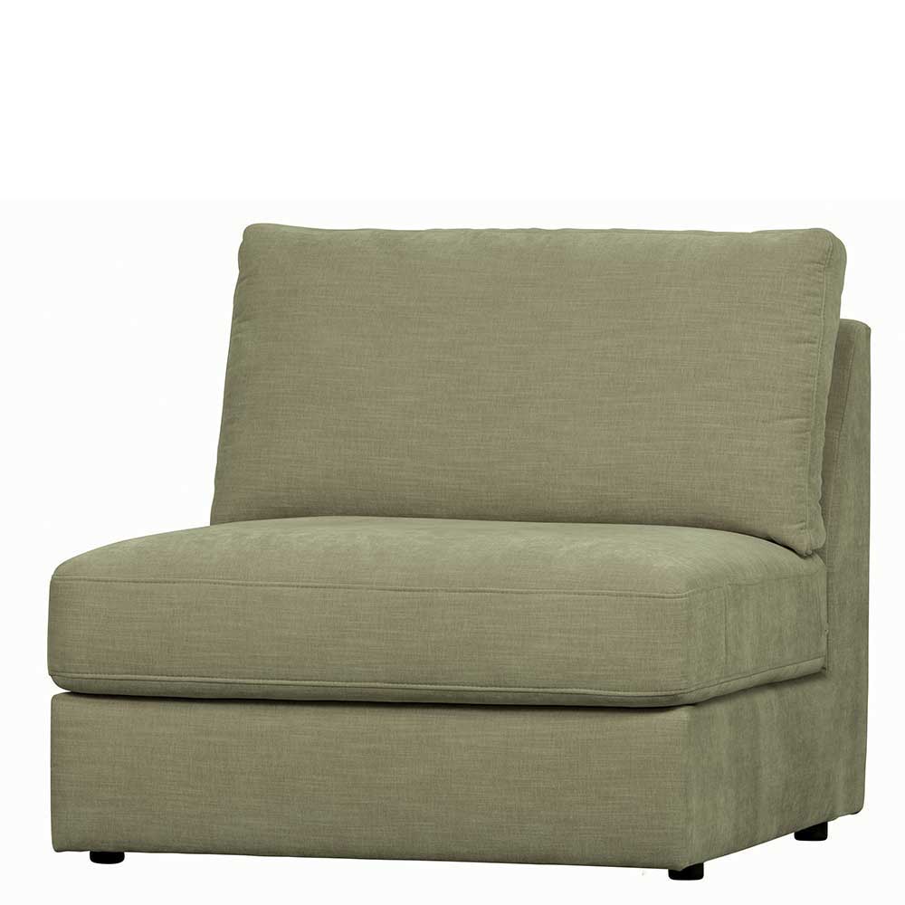 Modernes Modul Sofa Karyon in Graugrün mit drei Sitzplätzen