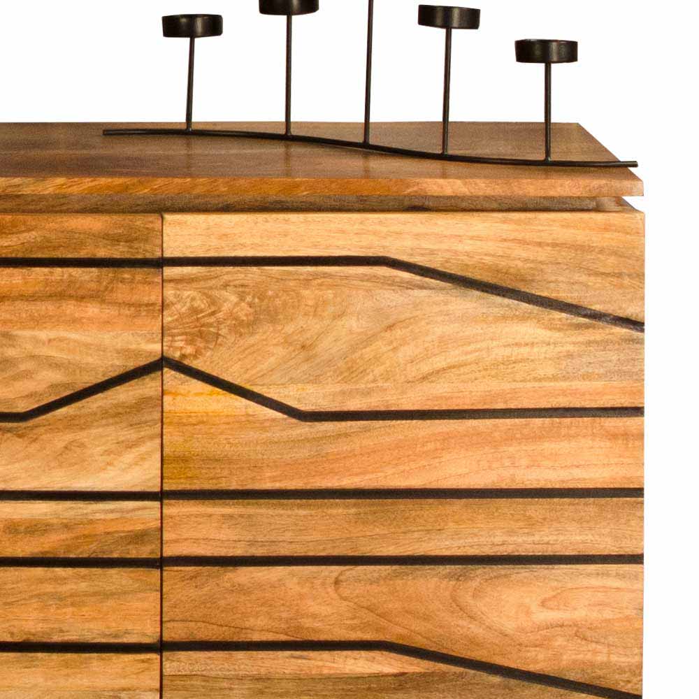 Design Sideboard Matar aus Mangobaum Massivholz modern