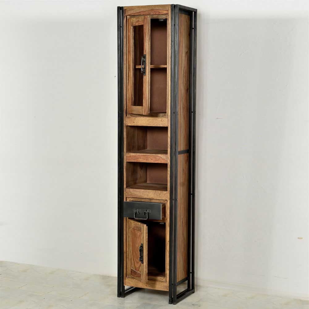 Loft Design Badezimmermöbel India aus Akazie Massivholz (dreiteilig)