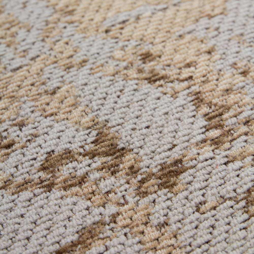 Vintage Teppich Tessini in Beige und hell Braun aus Chenillegewebe