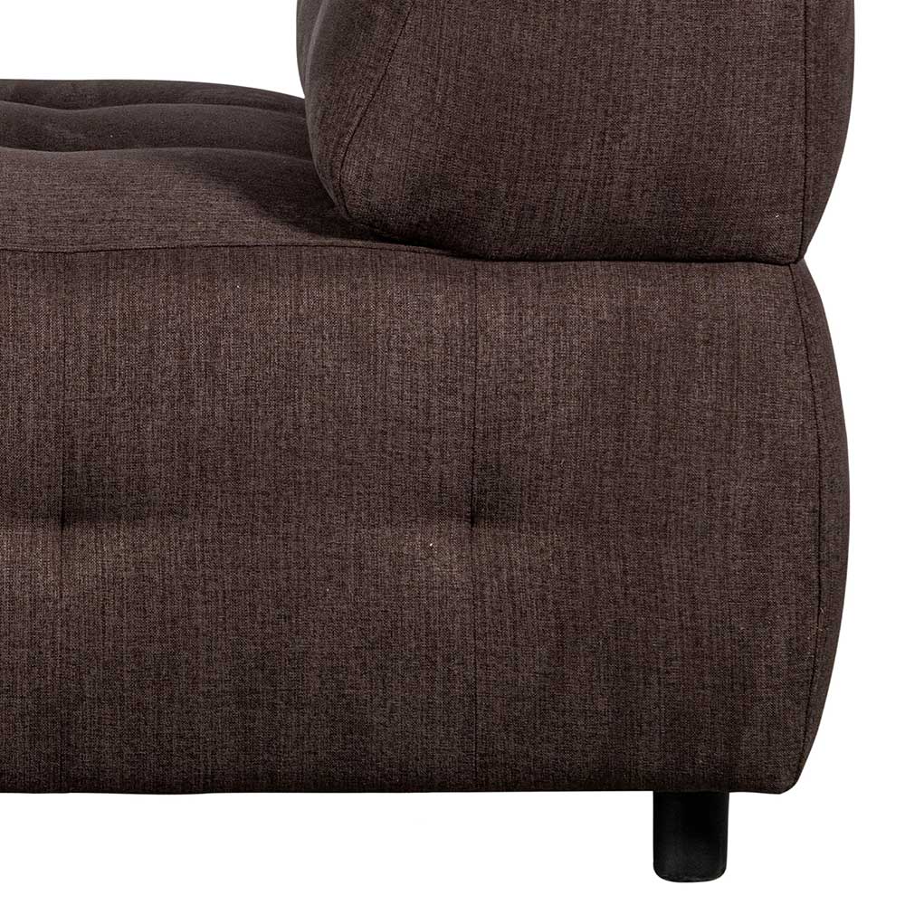 Couch Element Flachgewebe Mareida in Graubraun 90 cm breit