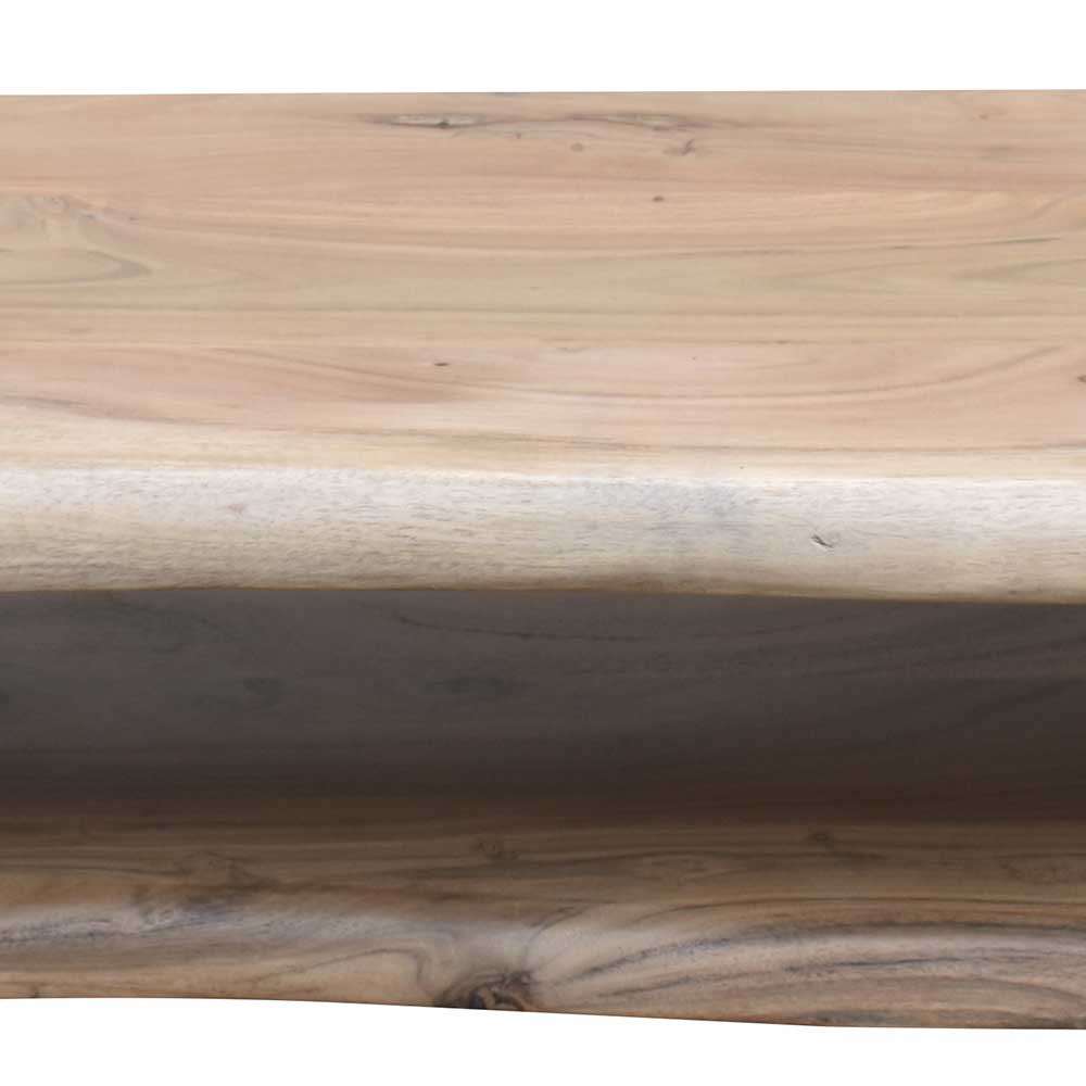 TV Tisch Ladiaso aus Akazie Massivholz und Metall 140 cm breit
