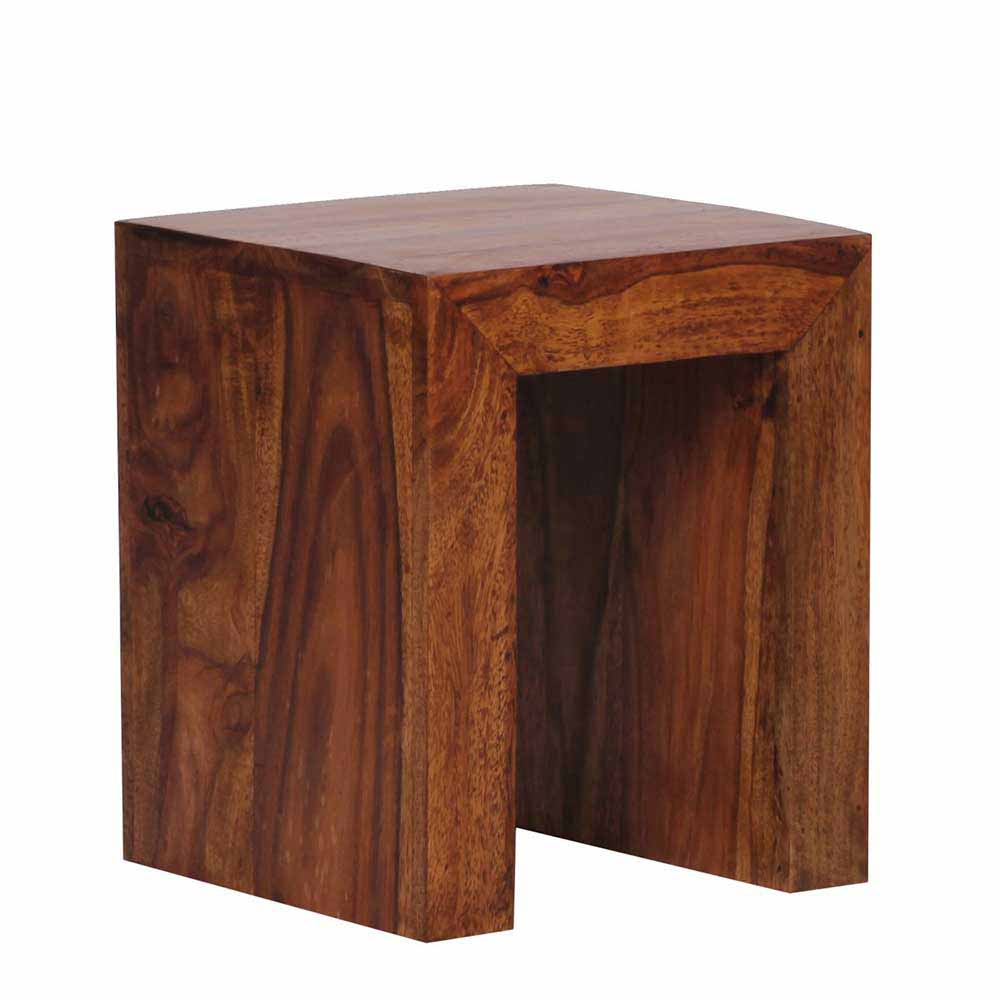 Dreisatztisch Arendal aus Sheesham Massivholz im Landhausstil (dreiteilig)