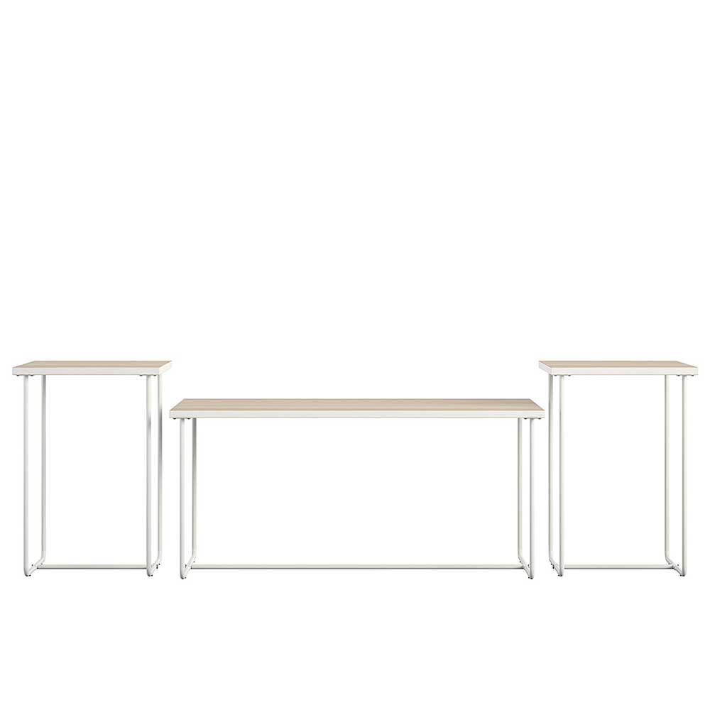 Tisch Set 3-teilig Crasting in modernem Design 58 cm hoch (dreiteilig)