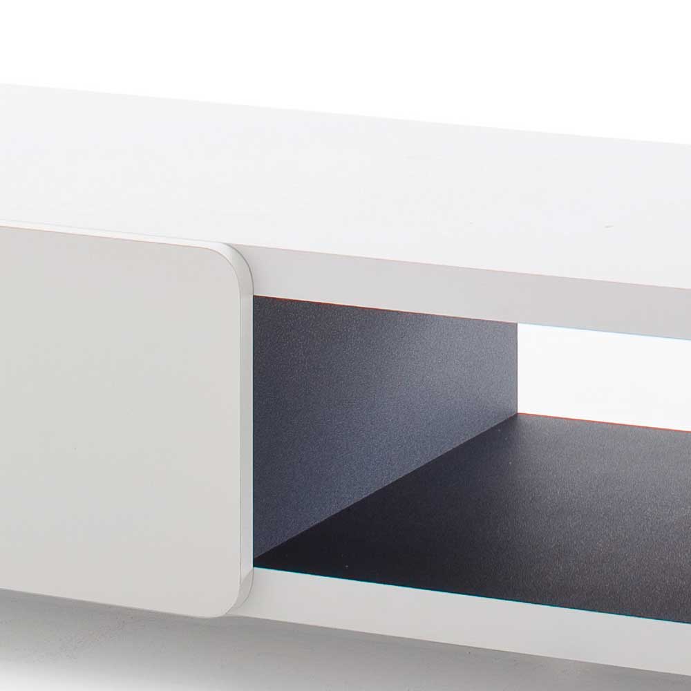 TV Sideboard Excellent in Weiß 140 cm breit