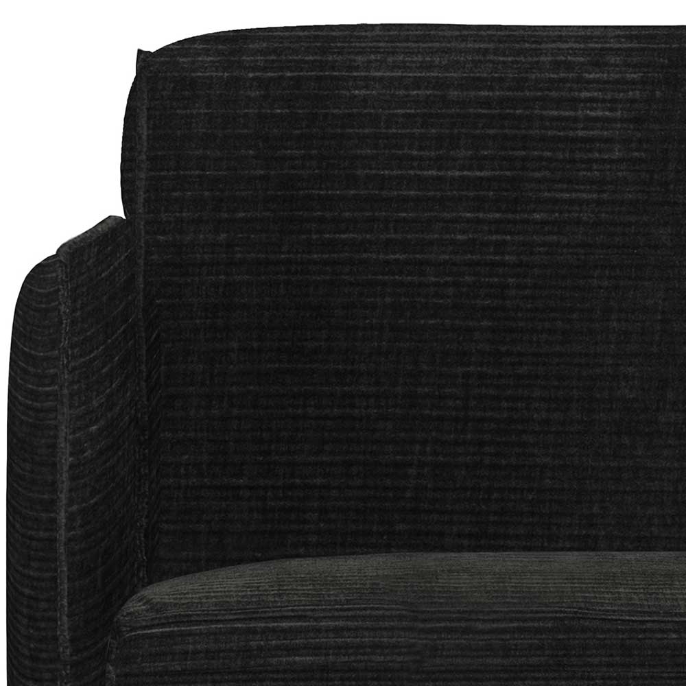 Hochwertiger Sessel Piasa in Dunkelgrau mit Strukturstoffbezug